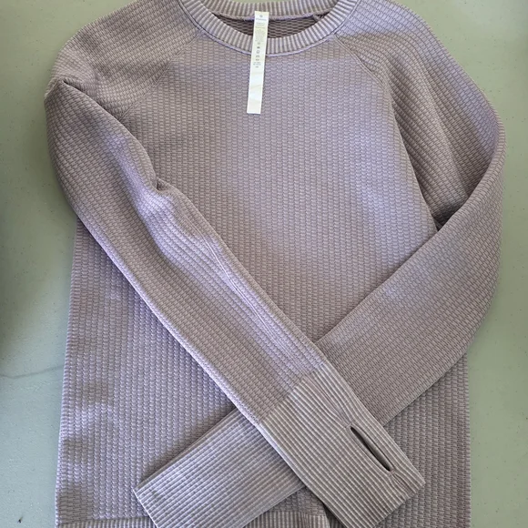 Lavender Textured Women's Sweater - Picture 1 of 2